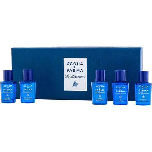 Acqua di Parma Blu Mediterraneo Miniature Set 5ml Arancia di Capri EDT + 5ml Fico di Amalfi EDT + 5ml Bergamotto di Calabria EDT + 5ml Mandorlo Di Sicilia EDT + 5ml Mirto di Panarea EDT