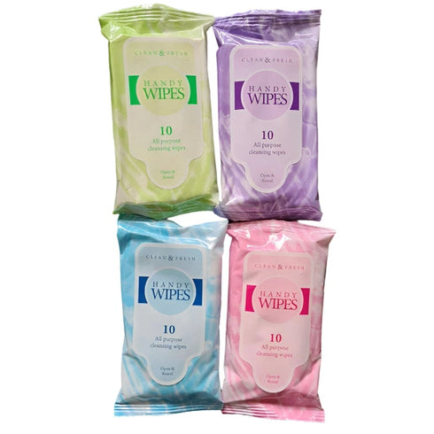 Active Multi Pack All Purpose Cleansing Handy Wipes - 4 x 10