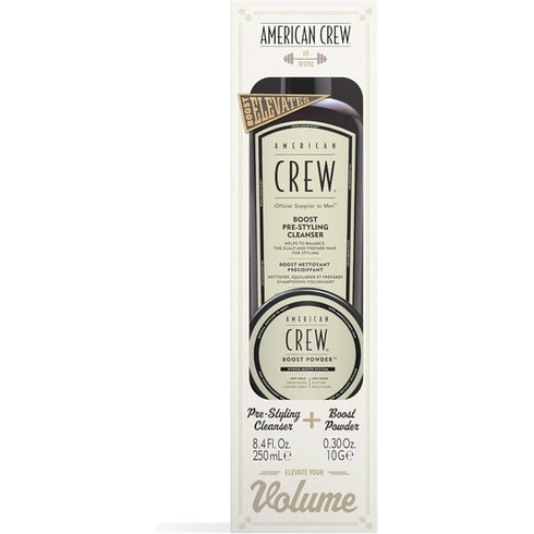 American Crew Boost Duo Gift Set 250ml Pre-Styling Cleanser + 10g Boost Powder