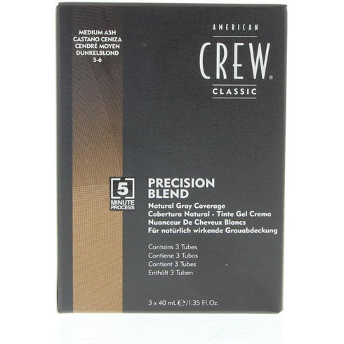 American Crew Precision Blend Natural Grey Coverage Trio Pack 3 x 40ml Medium Ash