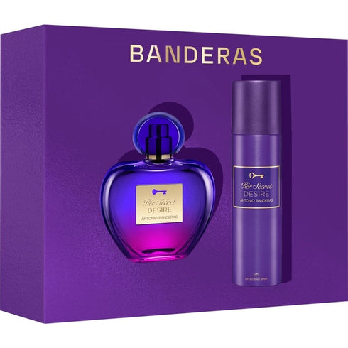 Antonio Banderas Her Secret Desire Gift Set 80ml EDT + 150ml Deodorant Spray