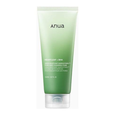 Anua Heartleaf Quercetinol Pore Deep Cleansing Foam 150ml - Heartleaf + BHA