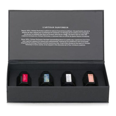 L'Artisan Parfumeur Iconique Set - Passage Danfe EDT 5ml +En Aire De Bretagne EDP 5ml + Chasse Au Papion EDT 5ml + Memo World Rose EDP 5ml