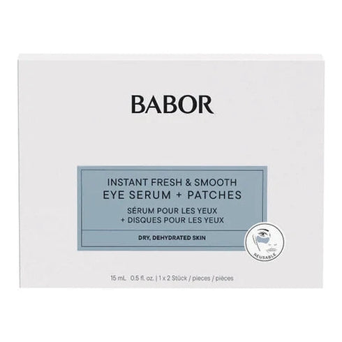 Babor Skinovage Moisturizing Instant Fresh & Smooth Eye Serum 15ml + Patches