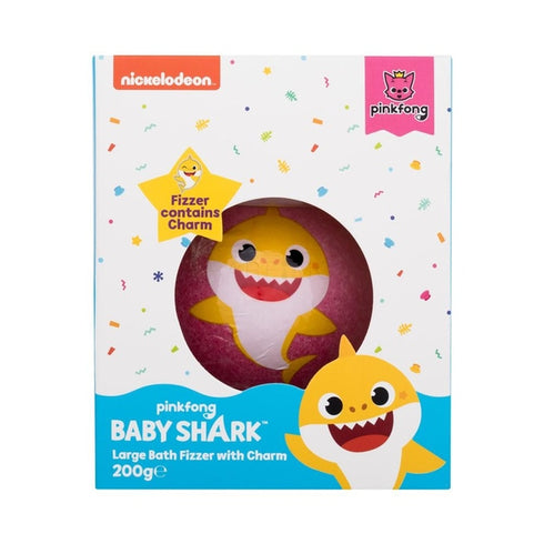 Baby Shark Bath Fizzer With Charm 200g - Blue