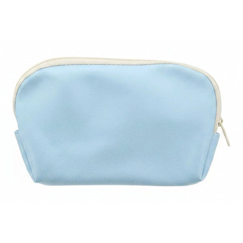 Bags Unlimited Shimmer Small Zip Pouch - Blue White
