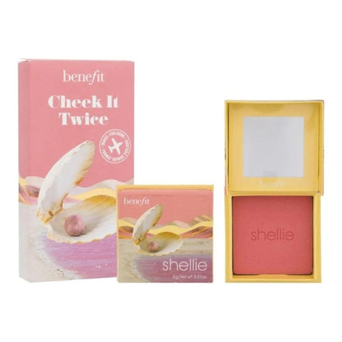 Benefit Shellie Blush Cheek It Twice Duo Set 2x 6g - Seashell Pink