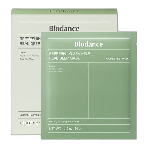 Biodance Refreshing Sea Kelp Real Deep Mask - 4 x 34g