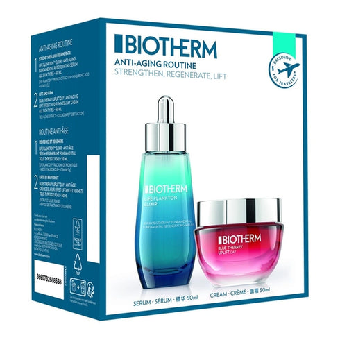 Biotherm Anti-Aging Routing Gift Set 50ml Life Plankton Elixir + 50ml Blue Therapy Uplift Day Cream