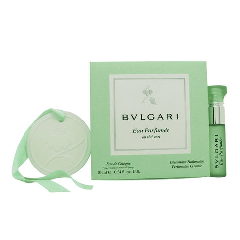 Bvlgari Eau Parfumee au The Vert Gift Set 10ml EDC + Perfumable Ceramic