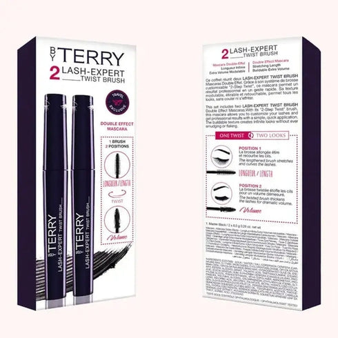 By Terry Lash Expert Twist Brush Mascara Duo 2 x 8.3g - Black