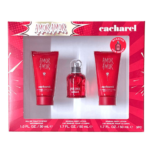Cacharel Amor Amor Gift Set 30ml EDT + 2 x 50ml Body Lotion