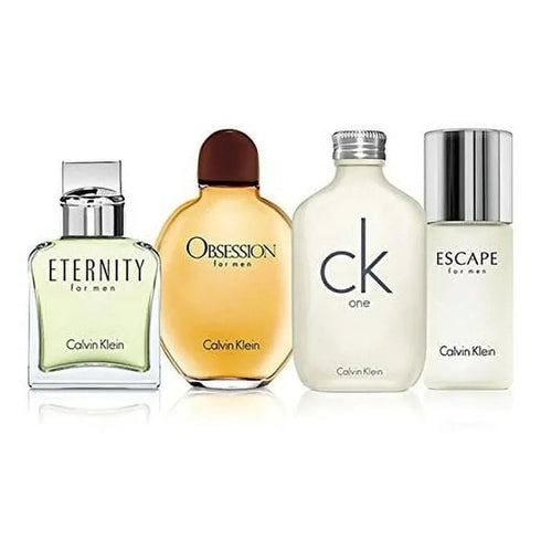 Calvin Klein Miniature Gift Set 15ml Eternity EDT + 15ml Obsession EDT + 15ml CK One EDT + 15ml Escape EDT