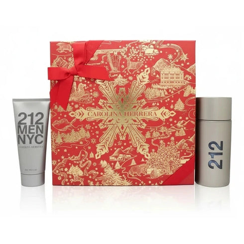 Carolina Herrera 212 NYC Men Gift Set 100ml EDT + 100ml Aftershave Gel