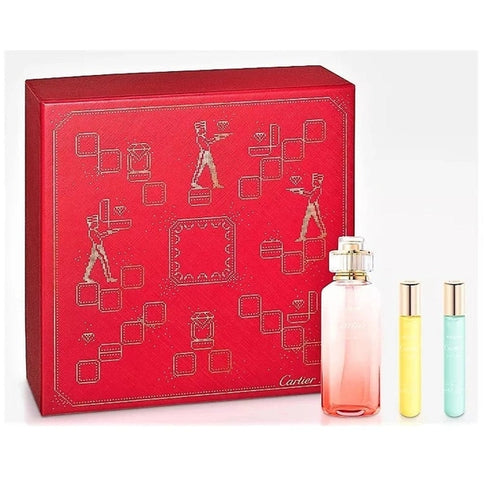 Cartier Rivières de Cartier Discovery Set 100ml Insouciance EDT + 10ml Allégresse EDT + 10ml Luxuriance EDT