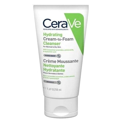 CeraVe Hydrating Cream To Foam Cleanser 50ml