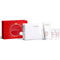 Clarins Body Care Set: Rich Body Lotion 200ml + Hand and Nail Treatment Cream 30ml + Body Scrub 30ml