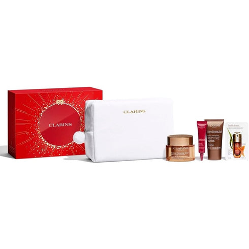 Clarins Extra Firming Gift Set 50ml Day Cream + 15ml Night Cream + 7ml Total Eye Lift + Pouch