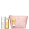 Clarins Perfect Cleansing Kit for Normal to Dry Skin Gift Set 200ml Velvet Cleansing Milk + 200ml Hydrating Toning Lotion + 30ml Gentle Foaming Cleanser + Bag