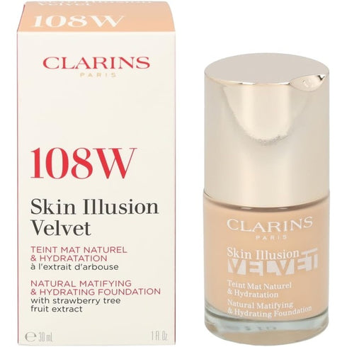 Clarins Skin Illusion Velvet Foundation 30ml - 108W