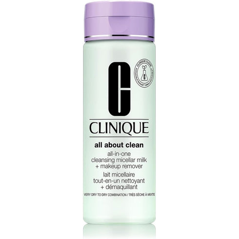 Clinique All About Clean All-In-One Cleansing Micellar Milk + Makeup Remover 200ml - Very Dry To Dry Combination Skin
