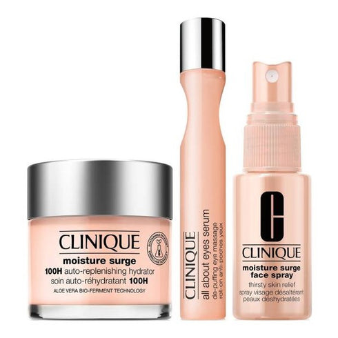 Clinique All About Moisture Gift Set 75ml Moisture Surge Gel-cream + 30ml Moisture Surge Face Spray + 15ml All About Eyes Serum