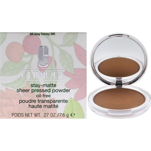 Clinique Stay-Matte Sheer Pressed Powder Oil-Free 7.6g - Honey
