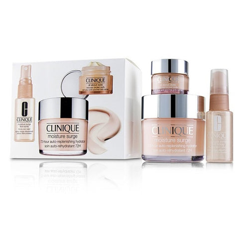 Clinique Ultra Hydration Moisture Surge Gift Set 30ml Moisture Surge Spray + 15ml All About Eyes + 125ml Moisture Surge 72H Auto Replenishing Hydrator