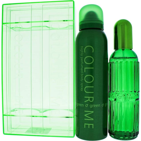 Colour Me Green Gift Set 90ml EDT Spray + 150ml Body Spray