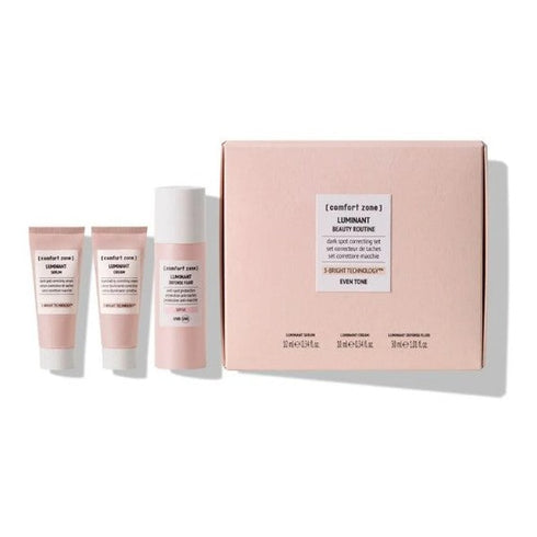 Comfort Zone Luminant Beauty Routine Gift Set 10ml Correcting Cream + 10ml Serum + 30ml SPF50 Defense Fluid