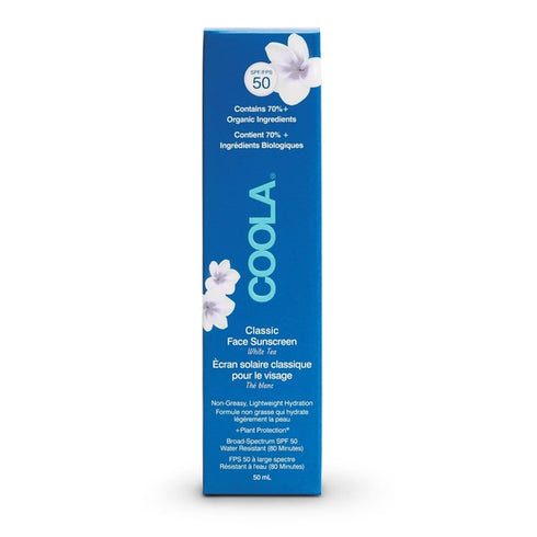 Coola Classic Face Sunscreen SPF50 50ml - White Tea