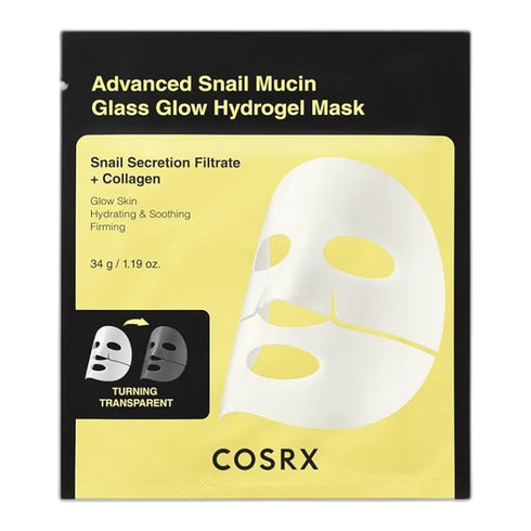 Cosrx Advanced Snail Mucin Glass Glow Hydrogel Face Mask 34g