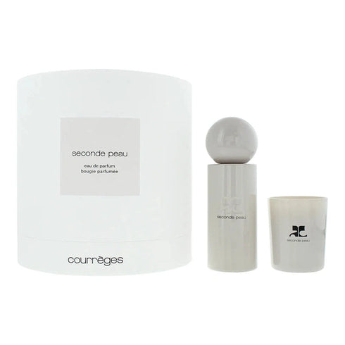 Courrèges Seconde Peau Gift Set 100ml EDP + 75g Candle