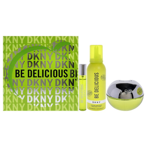 DKNY Be Delicious Gift Set 100ml EDP + 150ml Shower Mousse + 15ml EDP