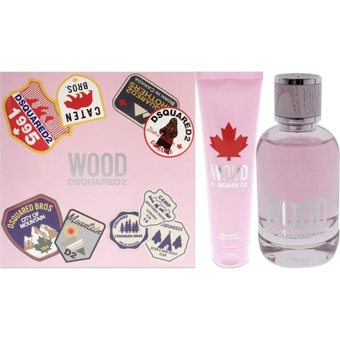 DSquared² Wood For Her Gift Set 100ml EDT + 150ml Body Lotion