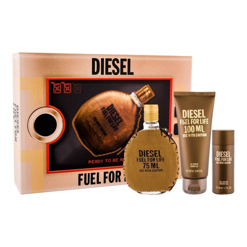 Diesel Fuel For Life Gift Set 75ml EDT + 100ml Shower Gel + 50ml Shower Gel
