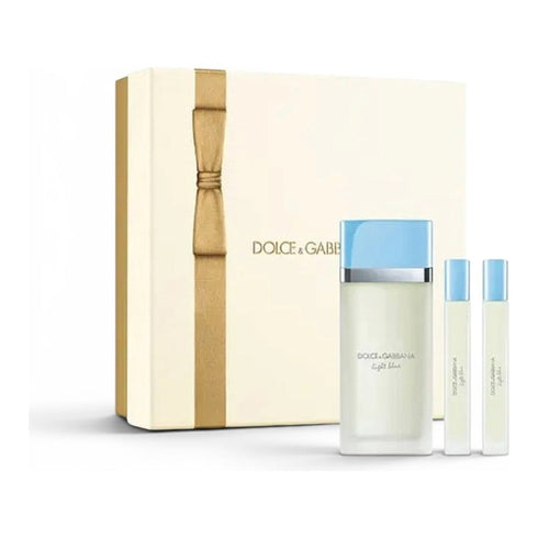 Dolce & Gabbana Light Blue Gift Set 100ml EDT + 10ml EDT + 10ml EDT