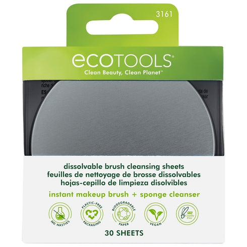 EcoTools Dissolvable Brush Cleaning Sheets 30 Sheets