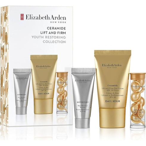 Elizabeth Arden Ceramide Gift Set 7 x Advanced Ceramide Capsules + 5ml Superstart Skin Renewal Booster + 15ml Ceramide Lift & Firm Day Cream SPF30