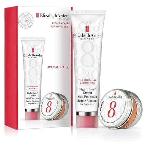 Elizabeth Arden Eight Hour Cream Gift Set 50ml Skin Protectant + 14ml Lip Protectant