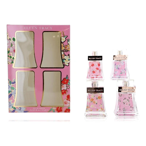 Ellen Tracy Gift Set 15ml Bloom EDP + 15ml Dashing EDP + 15ml Luminous EDP + 15ml Sparkling EDP