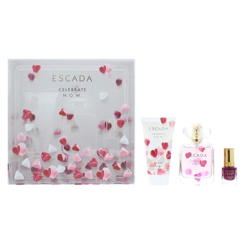 Escada Celebrate N.O.W. Gift Set 50ml EDP + 50ml Body Milk + 4.5ml Nail Polish