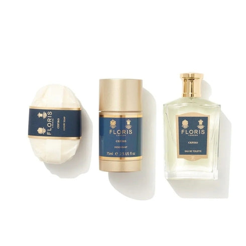 Floris Cefiro Gift Set 100ml EDT + 100g Soap + 75ml Deodorant Stick