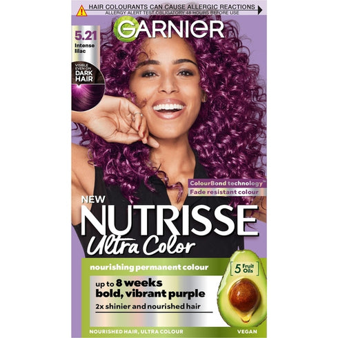 Garnier Nutrisse Ultra Color Intense Permanent Colour 160ml - 5.21 Intense Lilac