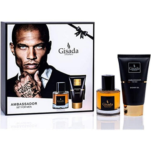 Gisada Ambassador Men Gift Set 50ml EDP + 100ml Shower Gel