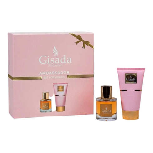 Gisada Ambassador Women Gift Set 50ml EDP + 100ml Shower Gel