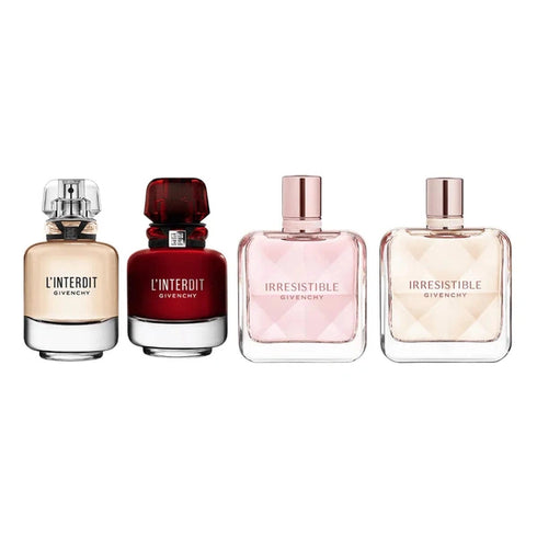 Givenchy Mini Set Gift Set 9ml L'enterdit EDP + 9ml L'enterdit Rouge EDP + 9ml Irresistible Velvet EDP + 9ml Irresistible EDP