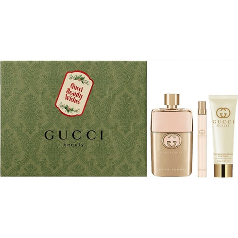 Gucci Guilty Pour Femme Gift Set 90ml EDP + 10ml EDP + 50ml Body Lotion