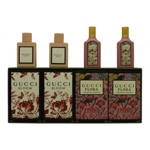 Gucci Miniature Gift Set 2 x 5ml Bloom EDP + 2 x 5ml Flora EDP