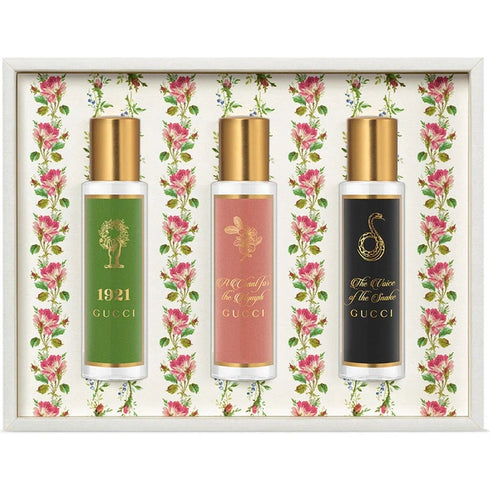 Gucci The Alchemist's Garden Gift Set 15ml A Song For The Rose EDP + 15ml The Voice Of The Snake EDP + 15ml Fading Autumn EDP